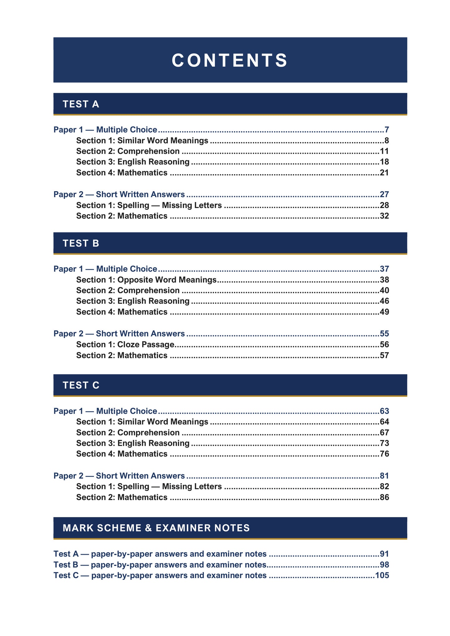 FSCE Style 11+ Practice Papers: Book 3