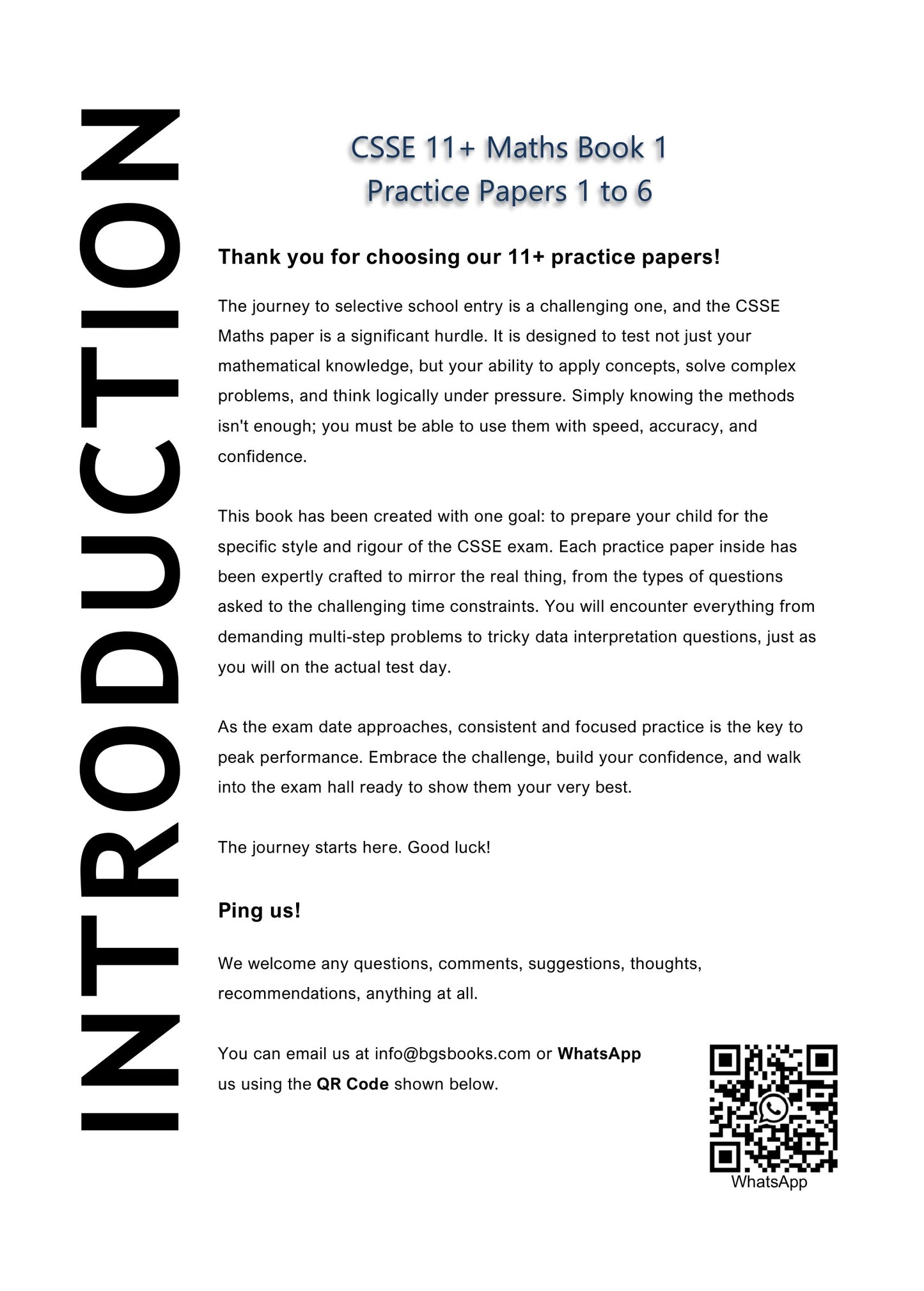 CSSE 11+ Maths Practice Papers