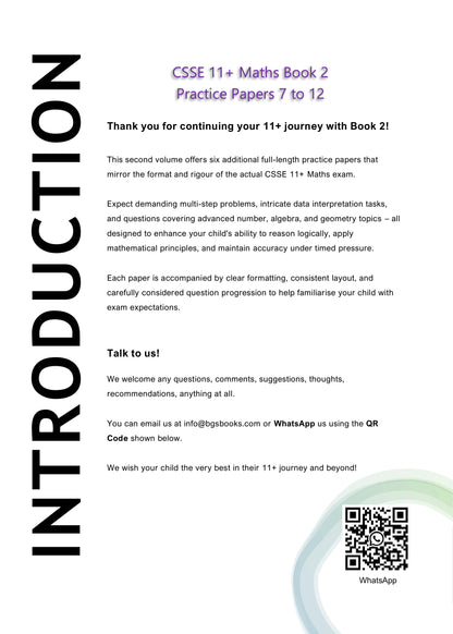 CSSE 11+ Maths Practice Papers: Book 2