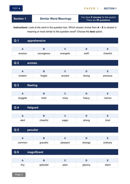 FSCE Style 11+ Practice Papers: Book 1