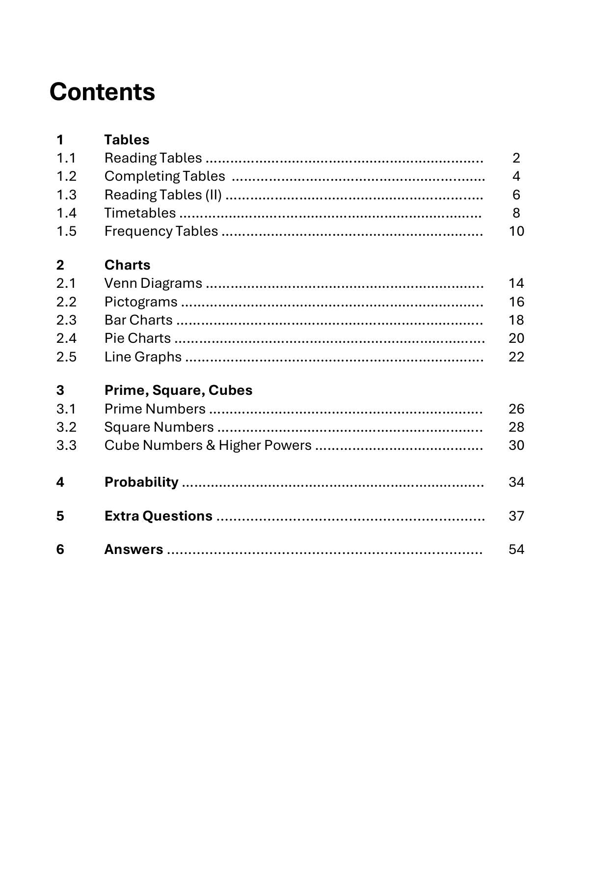Maths Practice and Revision: Book 5 - Graphs, Primes and Probability