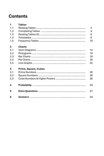 Maths Practice and Revision: Book 5 - Graphs, Primes and Probability