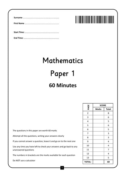CSSE 11+ Maths Practice Papers