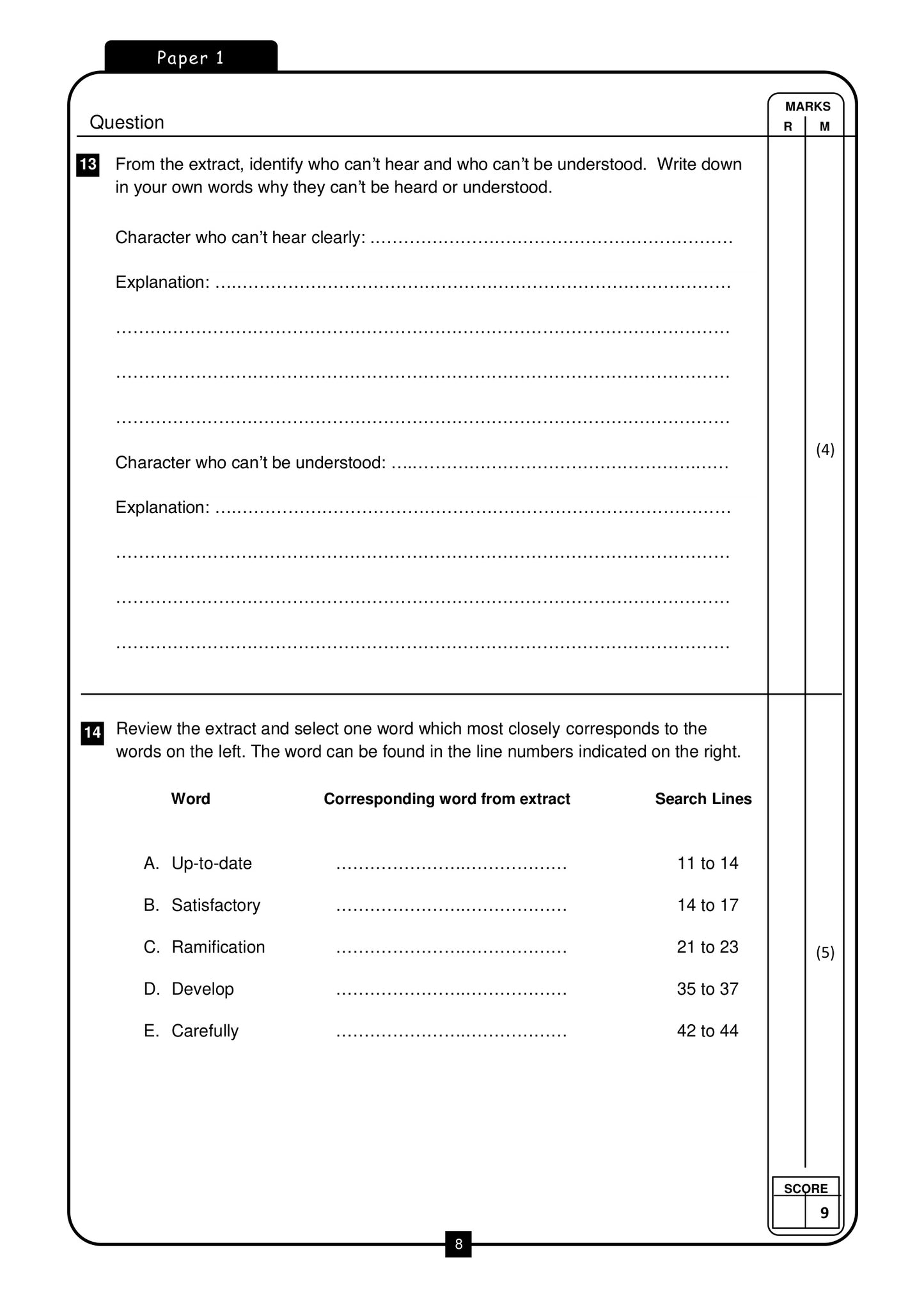 CSSE 11+ English Practice Papers