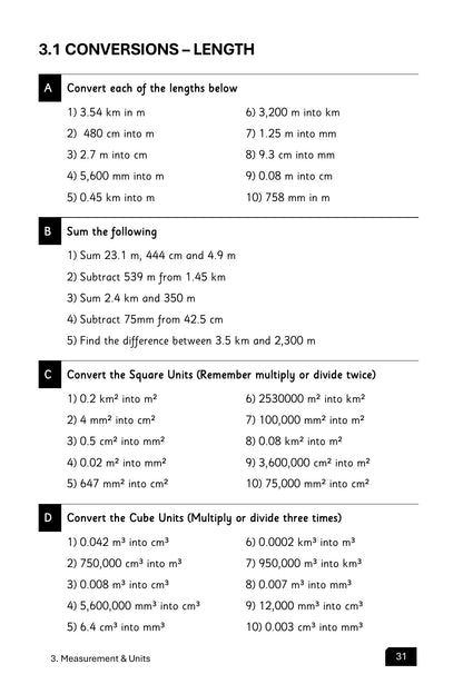 Maths Practice and Revision: Book 2 - Factors, Ratio, Measurement, Time and Averages