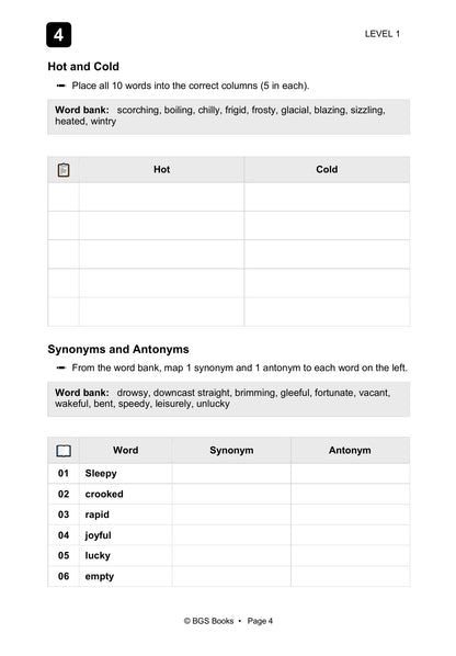 My Weekly 11+ Synonyms and Antonyms