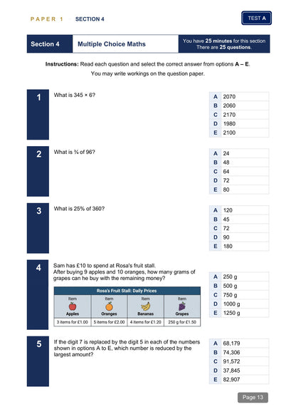 FSCE Style 11+ Practice Papers: Book 1