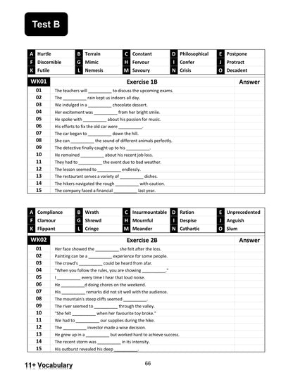 My Weekly 11+ Vocabulary: Book 2 (Ages 10-11)