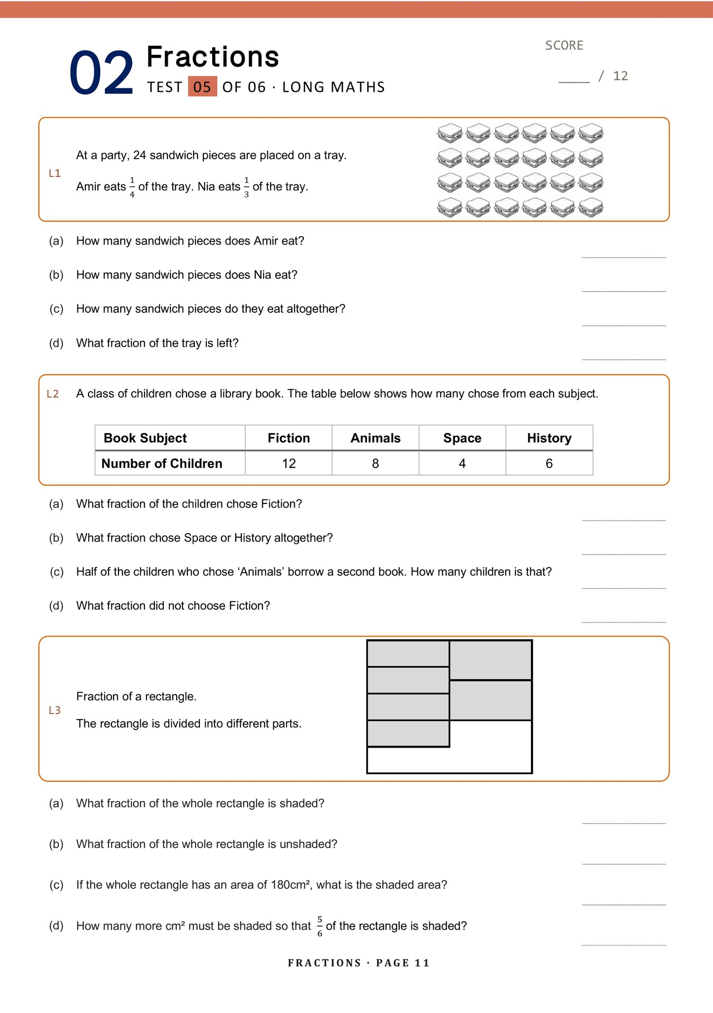 11+ Maths Topic Tests - Ages 9-10, Book 1