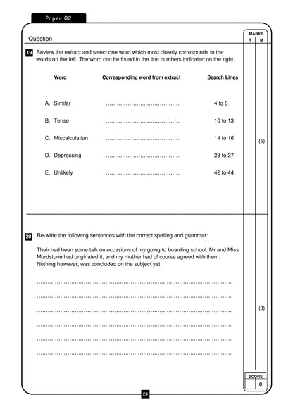 CSSE 11+ English Practice Papers