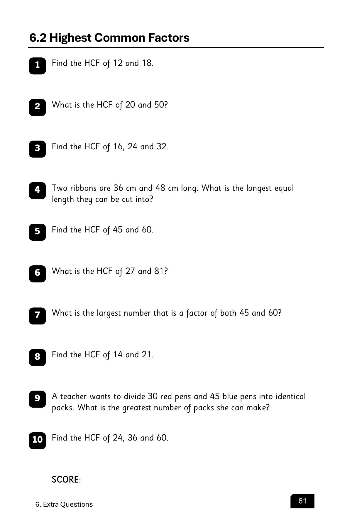 Maths Practice and Revision: Book 2 - Factors, Ratio, Measurement, Time and Averages