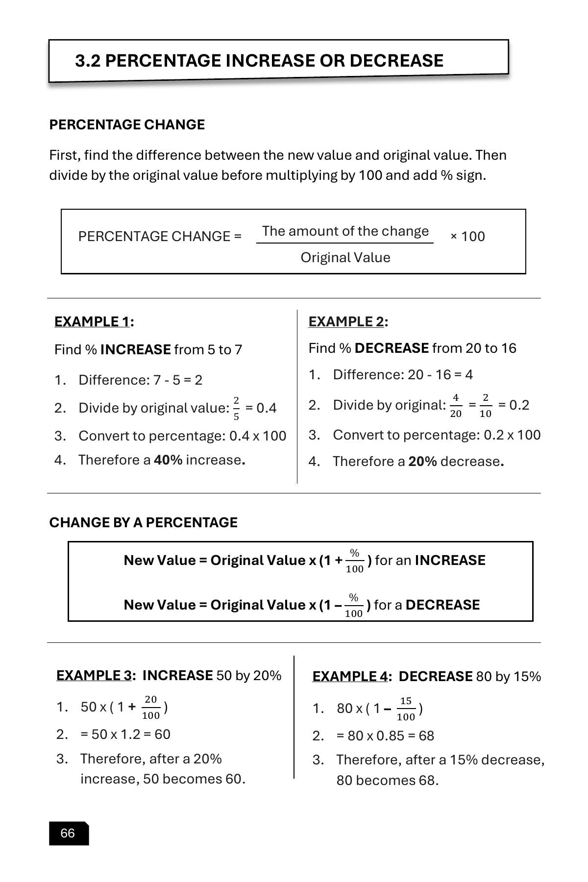 Maths Practice and Revision: Book 1 - Decimals, Fractions and Percentages