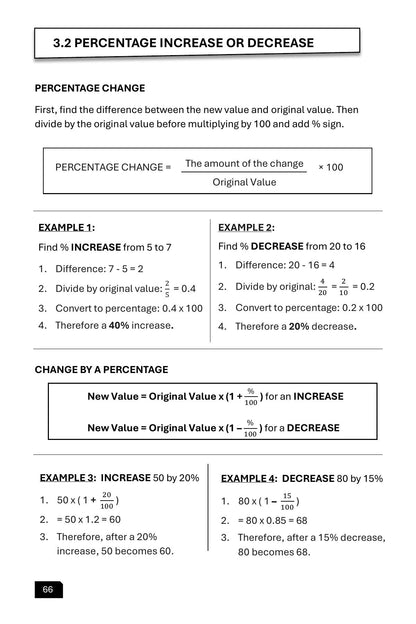 Maths Practice and Revision: Book 1 - Decimals, Fractions and Percentages