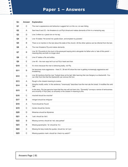 11+ English Practice Papers: GL Format Book 1