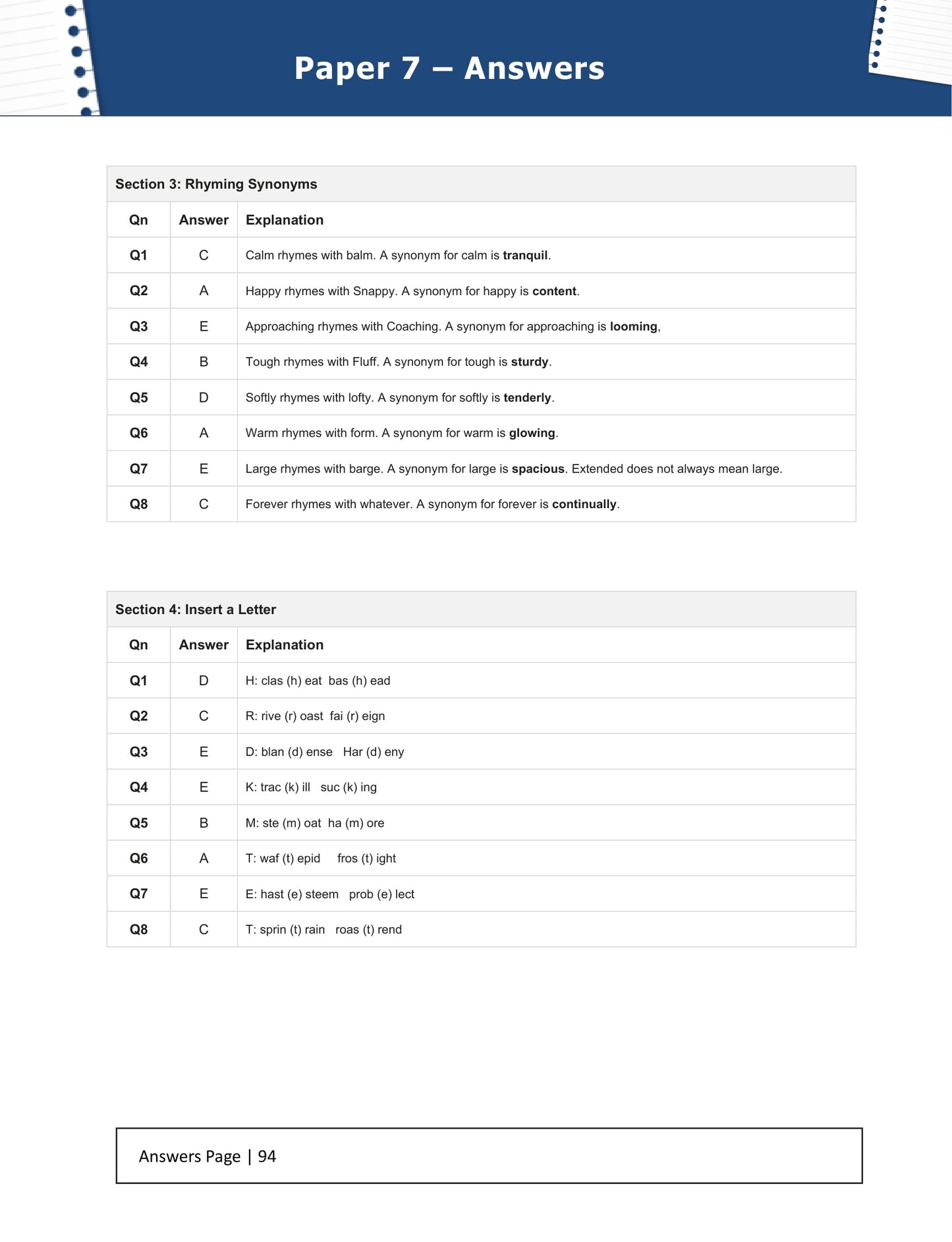11+ Verbal Reasoning Practice Papers: GL Format Book 1