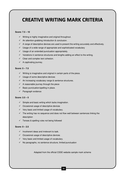 CSSE 11+ English Practice Papers
