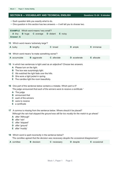 Bexley 11+ Selection Test: Book 1