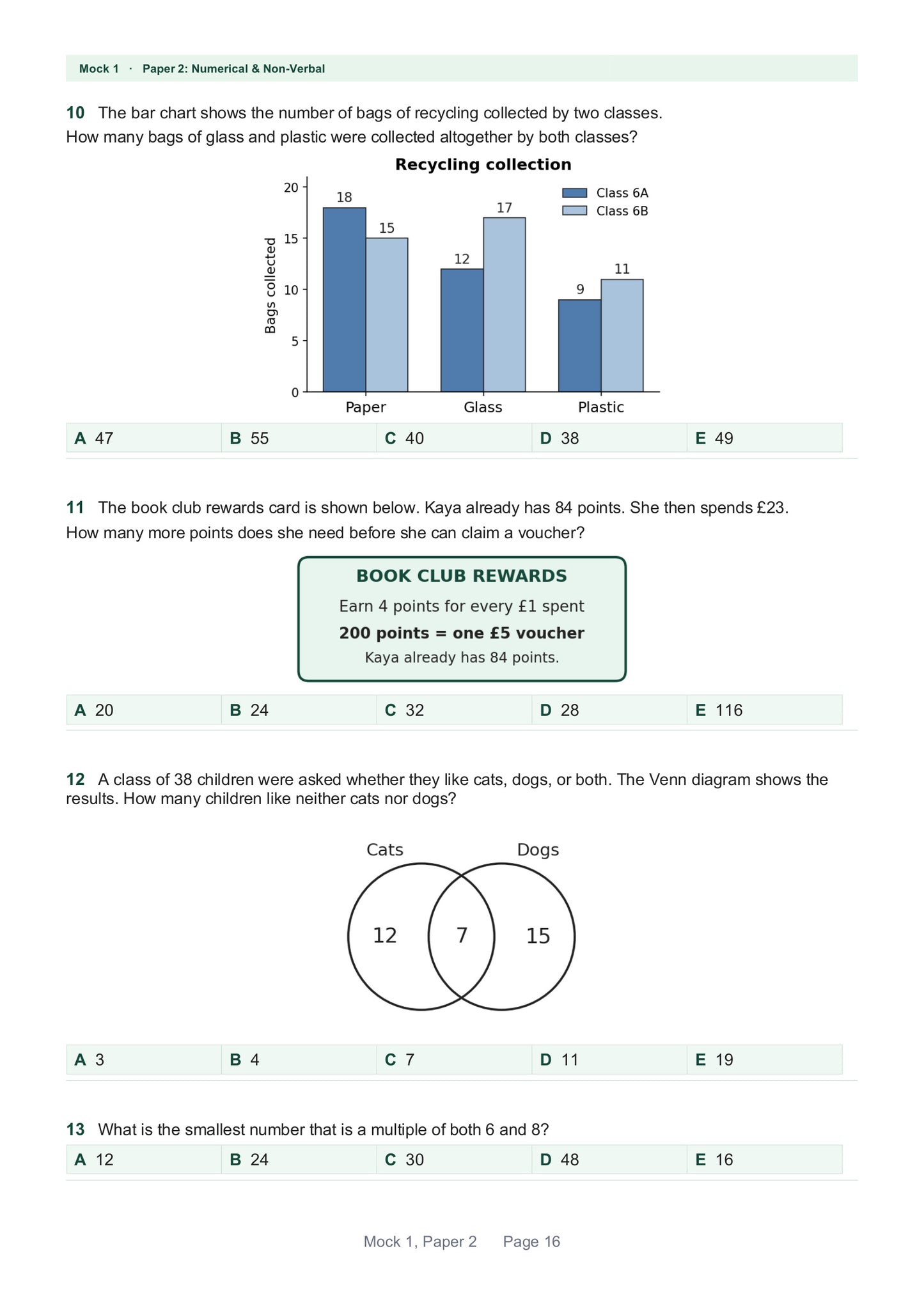 Bexley 11+ Selection Test: Book 1