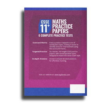 CSSE 11+ Maths Practice Papers: Book 2