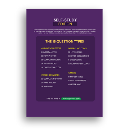 My Weekly 11+ Verbal Reasoning: Letters, Codes and Numbers back cover