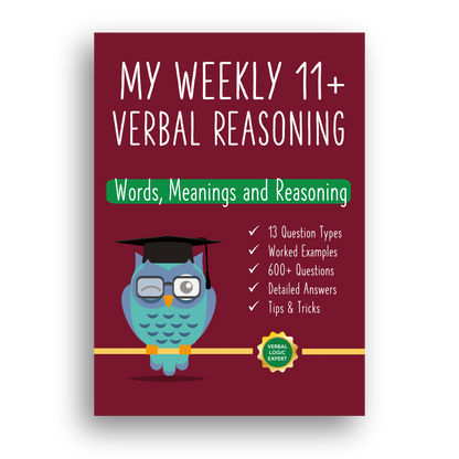 My Weekly 11+ Verbal Reasoning: Words, Meaning and Reasoning front cover