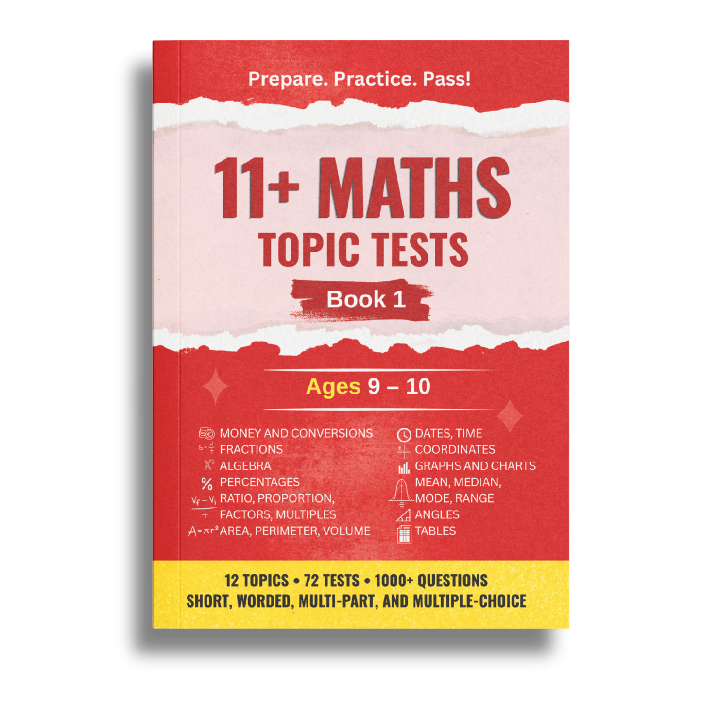 11+ Maths Topic Tests - Ages 9-10, Book 1