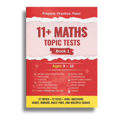 11+ Maths Topic Tests - Ages 9-10, Book 1