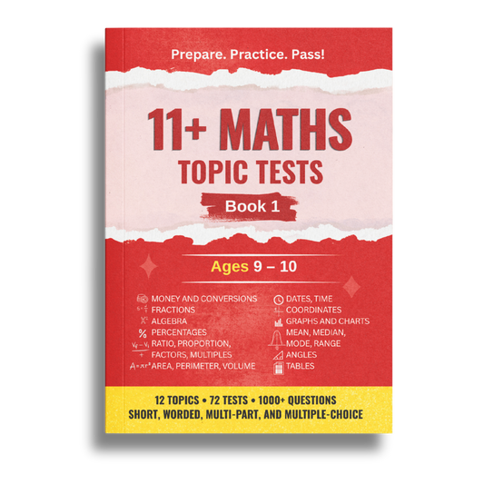 11+ Maths Topic Tests - Ages 9-10, Book 1