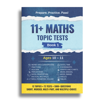 11+ Maths Topic Tests - Ages 10-11, Book 1