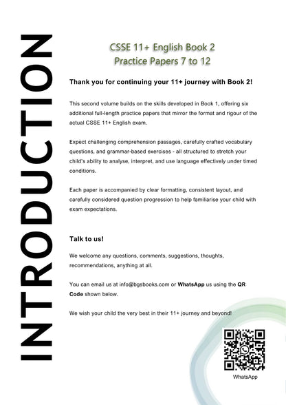 CSSE 11+ English Practice Papers: Book 2