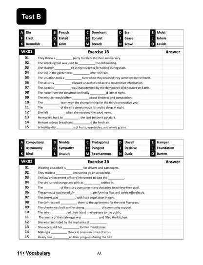 My Weekly 11+ Vocabulary: Book 1 (Ages 9-10)