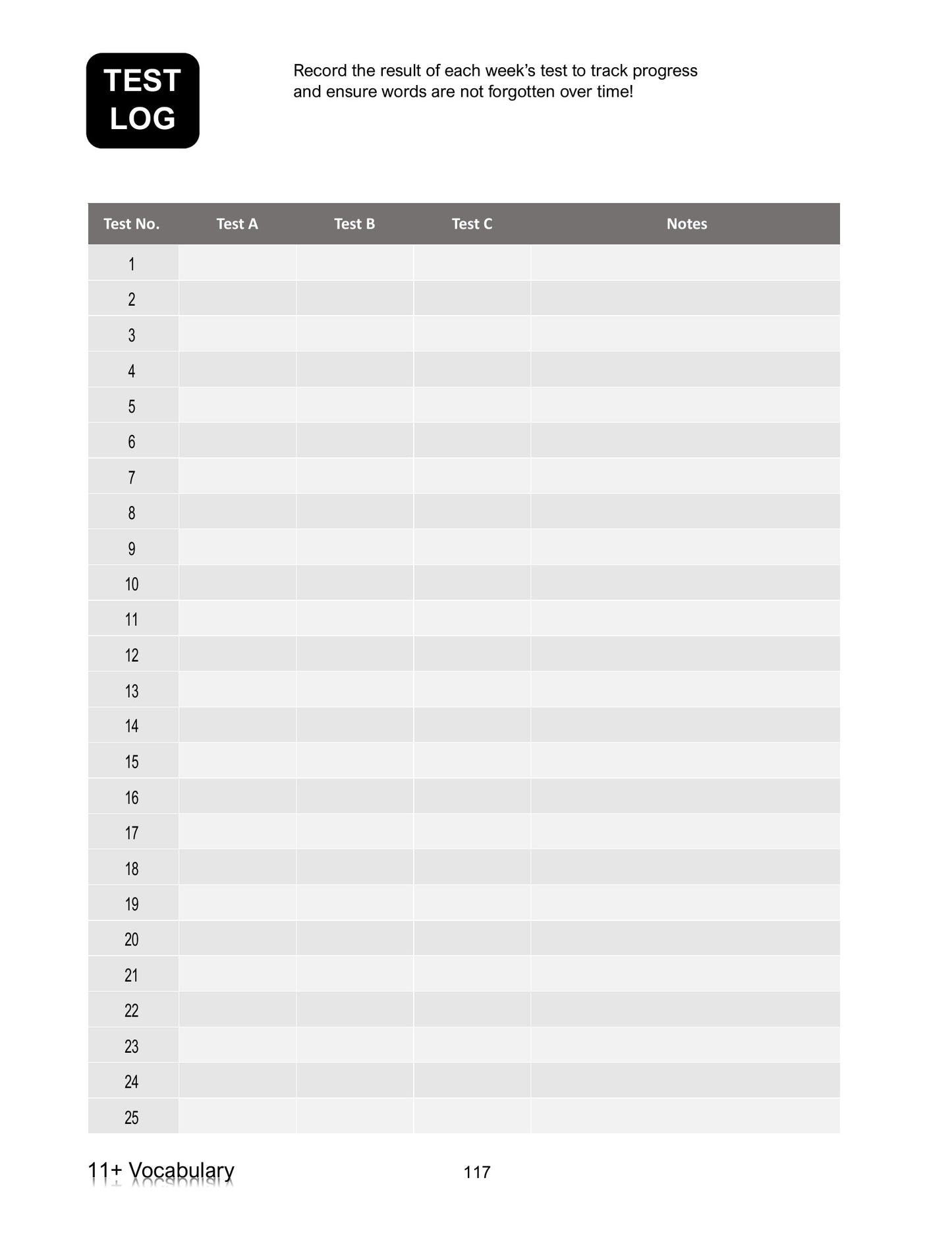 My Weekly 11+ Vocabulary: Book 1 (Ages 9-10)